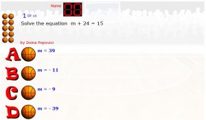 smartboard equation game