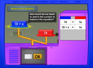 balancing equations smartboard game