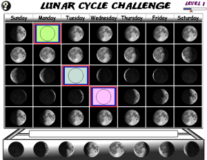lunar cycle smartboard game