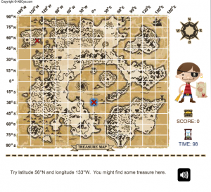 latitude and longitude smartboard game