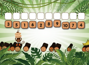 numerical order smartboard game