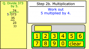 long division smartboard game